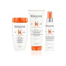 Kérastase Nutritive Bain Satin, Lait Vital Conditioner & Heat Protection Spray